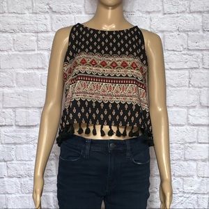 Tribal Fringe Tank Top